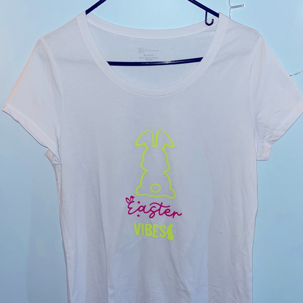 custom easter vibes tee shirt size xl.